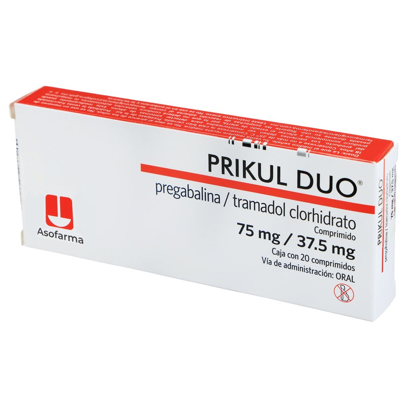 Prikul Duo 75/37.5 Mg Con 20 Capsulas