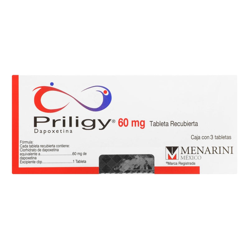 Priligy 60 Mg Con 3 Tabletas Recubiertas 7503013834011  perfil 7