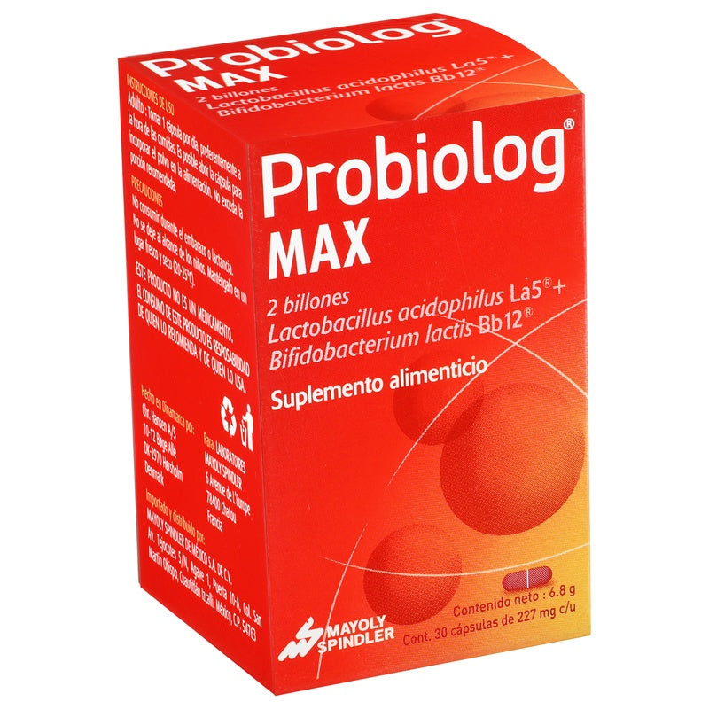 Probiolog Max Suplemento Alimenticio Con 30 Capsulas 3760001041019 perfil 4