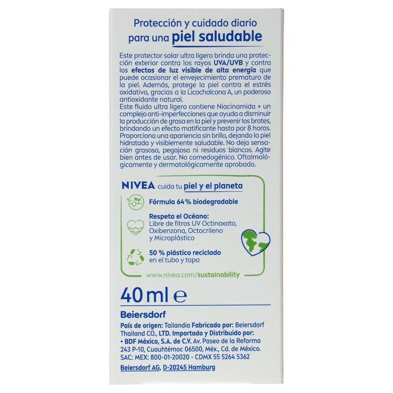 Protector Nivea Derma Skin Anti-Imperfecciones Niacinamina 40 Ml 4006000122892 perfil 6