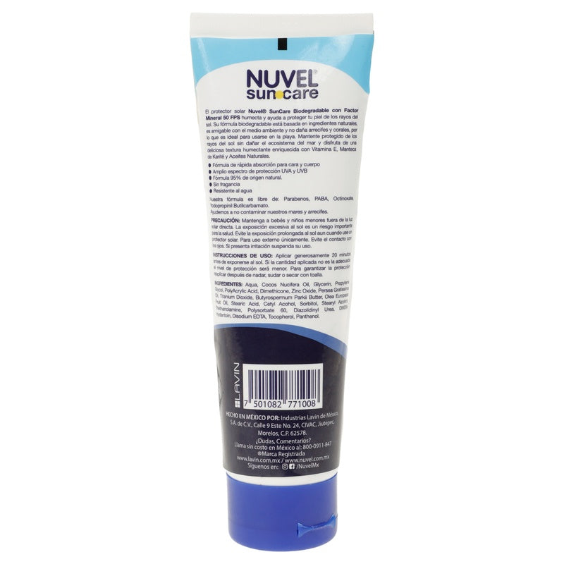Protector Nuvel Solar 50 Fps 120 Ml 7501082771008