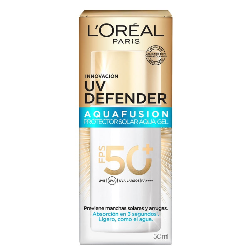 Protector Solar Loreal Uv Defender Aquafusion 50 Ml 7509552962598 perfil 3