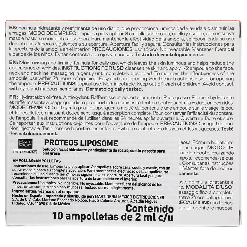 Proteos Liposome Md Oil-Free Con 10 Ampolletas 2 Ml 8437000435105 perfil 3