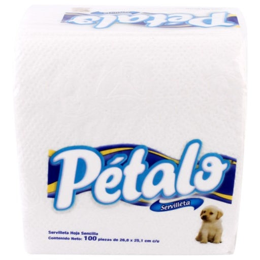 Servilletas Petalo Blancas Con 100 Piezas 7501007704302 perfil 7