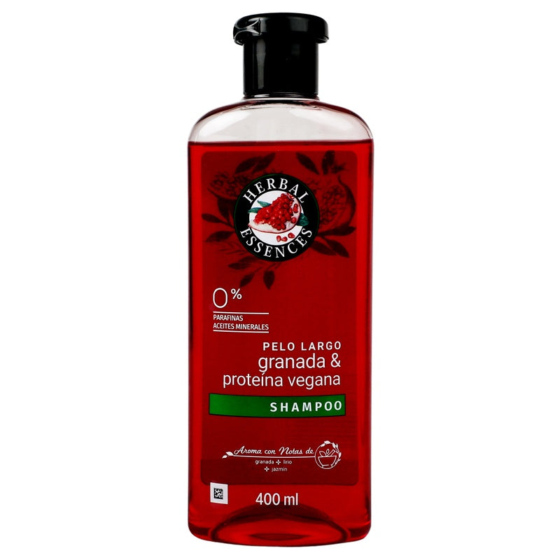 Shampoo Herbal Ess Granada-Proteina Vegana 400 Ml