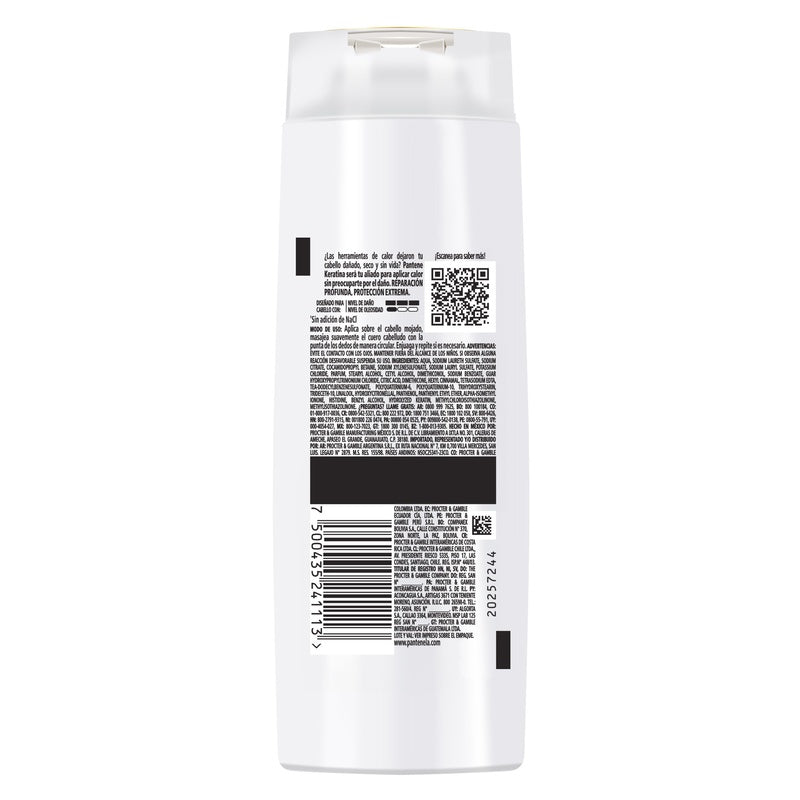 Shampoo Pantene Keratina Repara-Protege 300 Ml 7500435241113