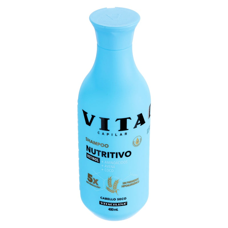 Shampoo Vitacilina Nutritivo Cabello Seco 400 Ml 7502250342419 perfil 7