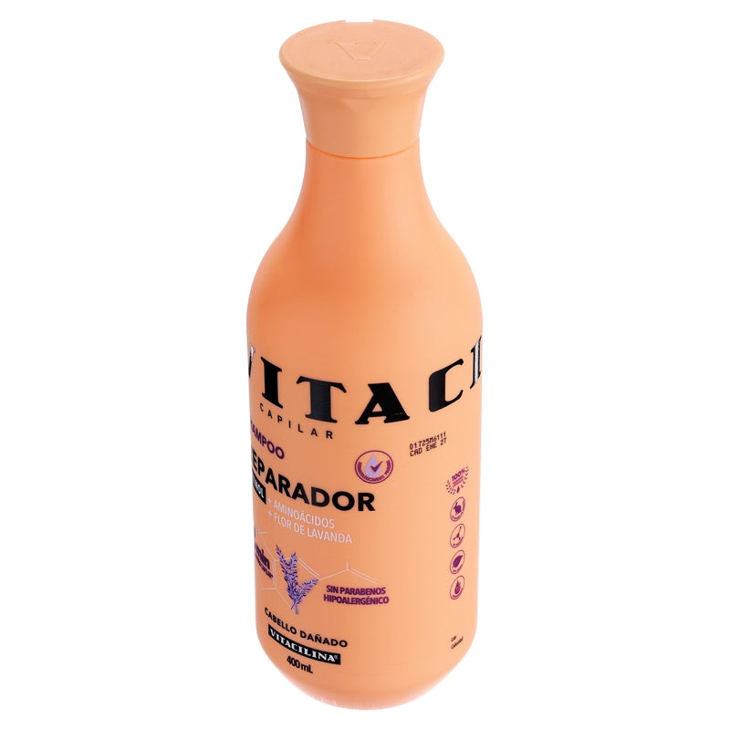 Shampoo Vitacilina Reparador Cabello Dañado 400 Ml 7502250342433