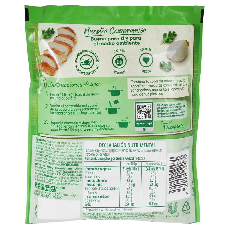 Sopa Instantanea Knorr Fideos Con Pollo 95 G 7501005129930 perfil 4