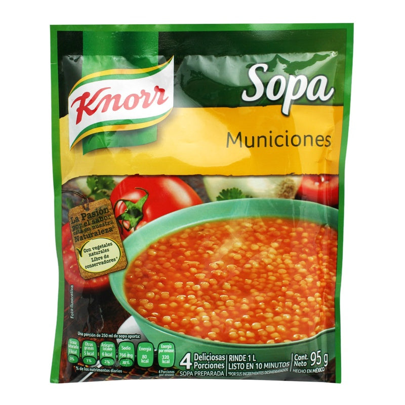Sopa Instantanea Knorr Municiones 95 G 7501005134002