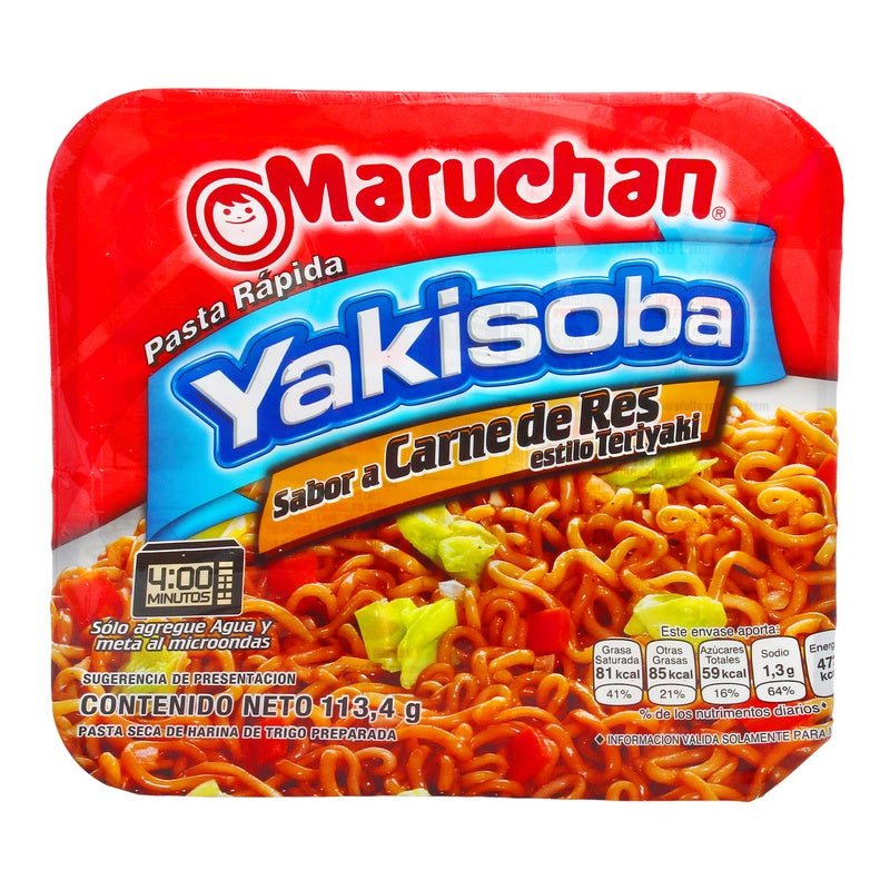 Sopa Maruchan Yakisoba Teriyaki 113,4 G 041789007927