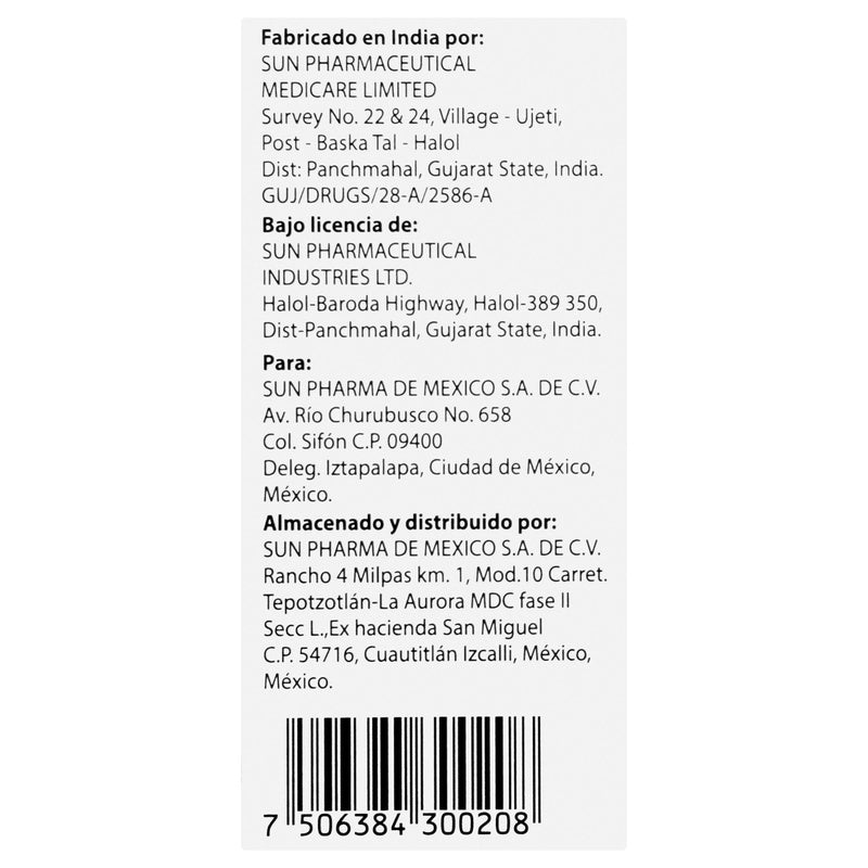 Sunolap (Olopatadina) 0.2% Gotero 2.5 Ml 7506384300208 perfil 5