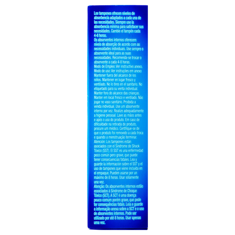 Tampones Tampax Pearl Super Absorbentes Con 8 Piezas
