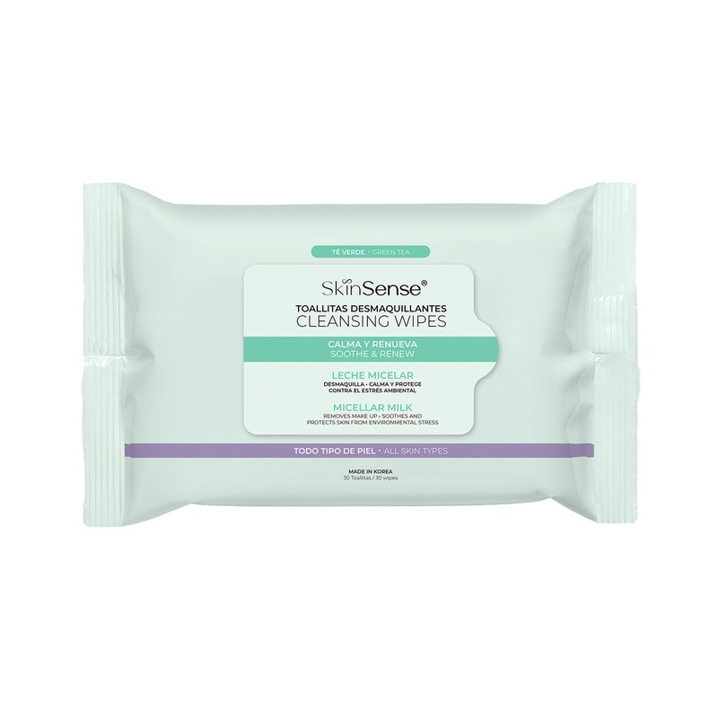 Toallas Desmaquillantes Skin Sense Te Verde Con 25 7503015905481
