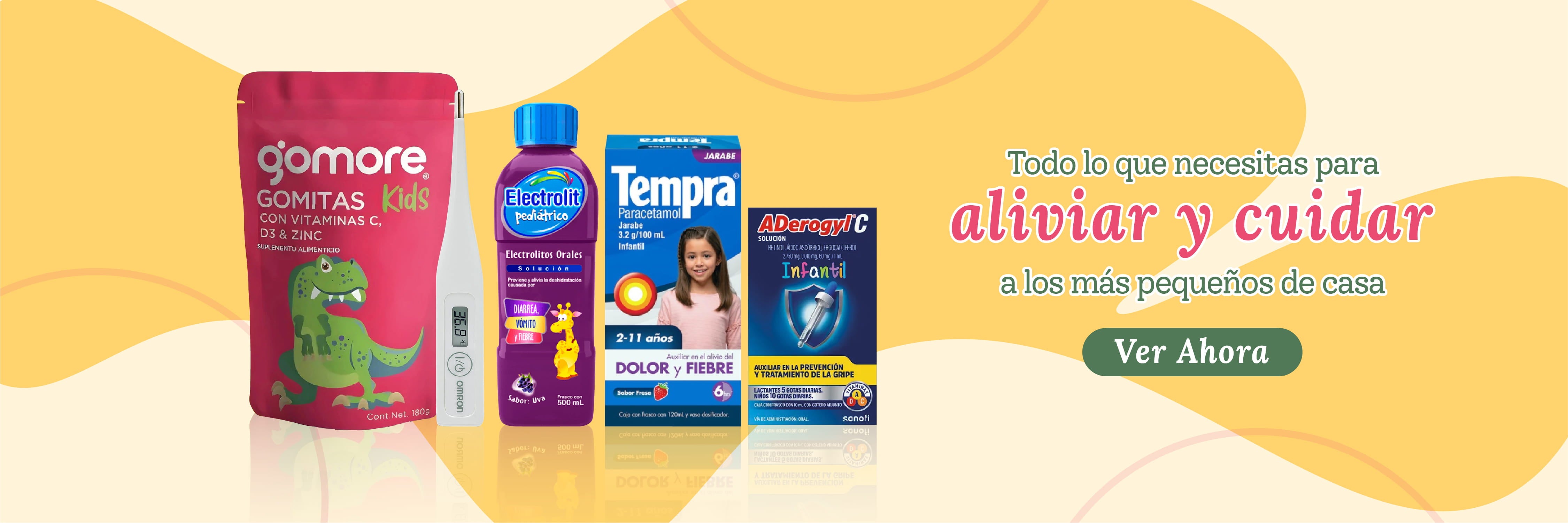 todo lo que necesitas para aliviar y cuidar a los mas pequeños de casa