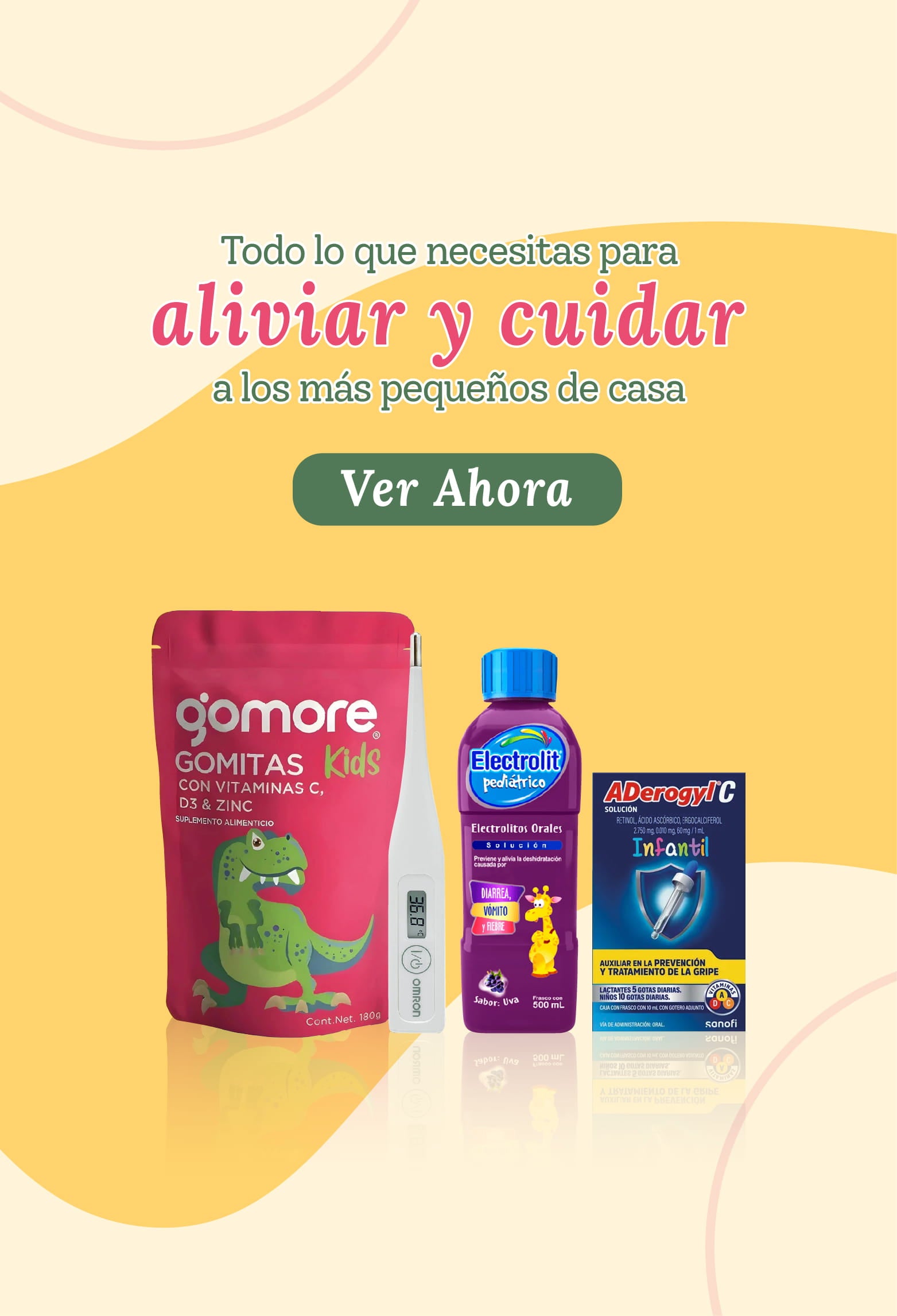 todo lo que necesitas para aliviar y cuidar a los mas pequeños de casa