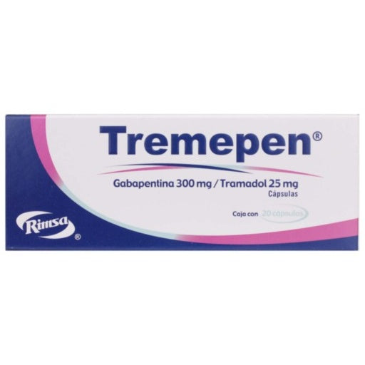 Tremepen 300/25 Mg Con 20 Capsulas 7501250838236