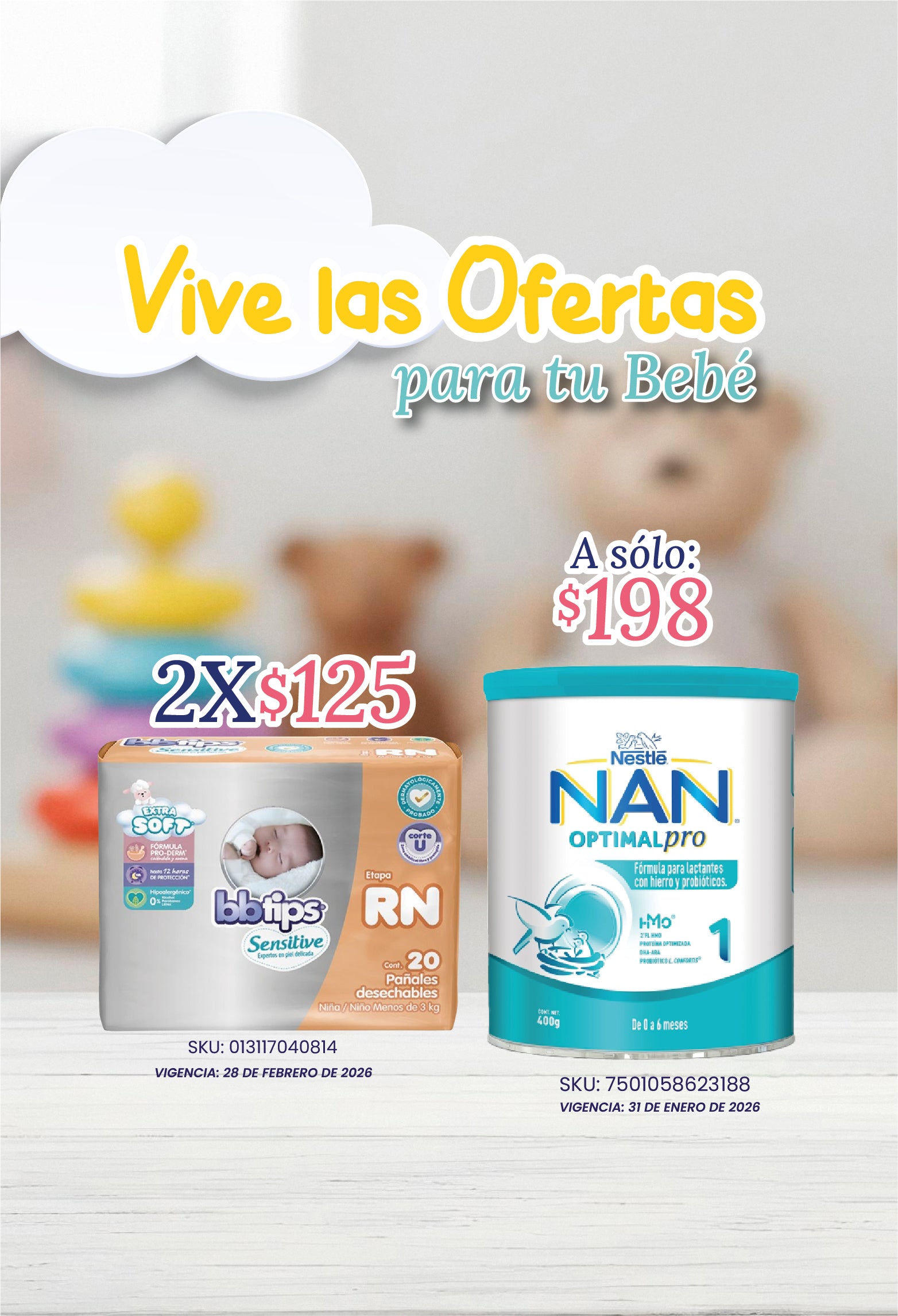 vive las ofertas para tu bebe