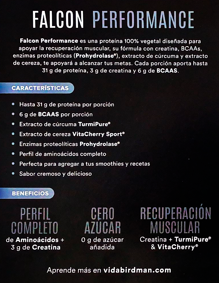 Falcon Performance Proteina Choco Bronze 722 G Birdman