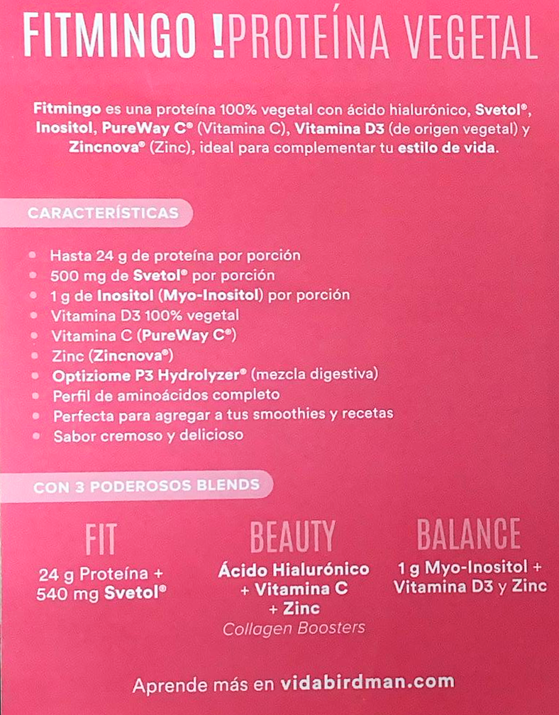 Fitmingo Proteina Vainilla 510 G Birdman