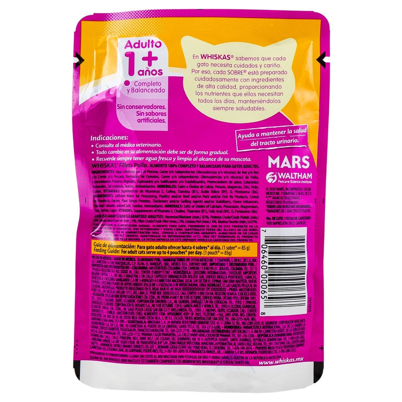 Whiskas Adulto Pouch Pollo 24/85 G 706460000658 perfil 4