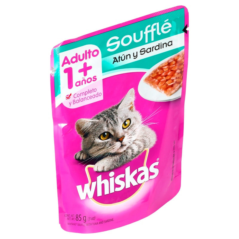 Whiskas Pillow Pouch Souffle Atun & Sardina 85 G 7506174504373 perfil 8