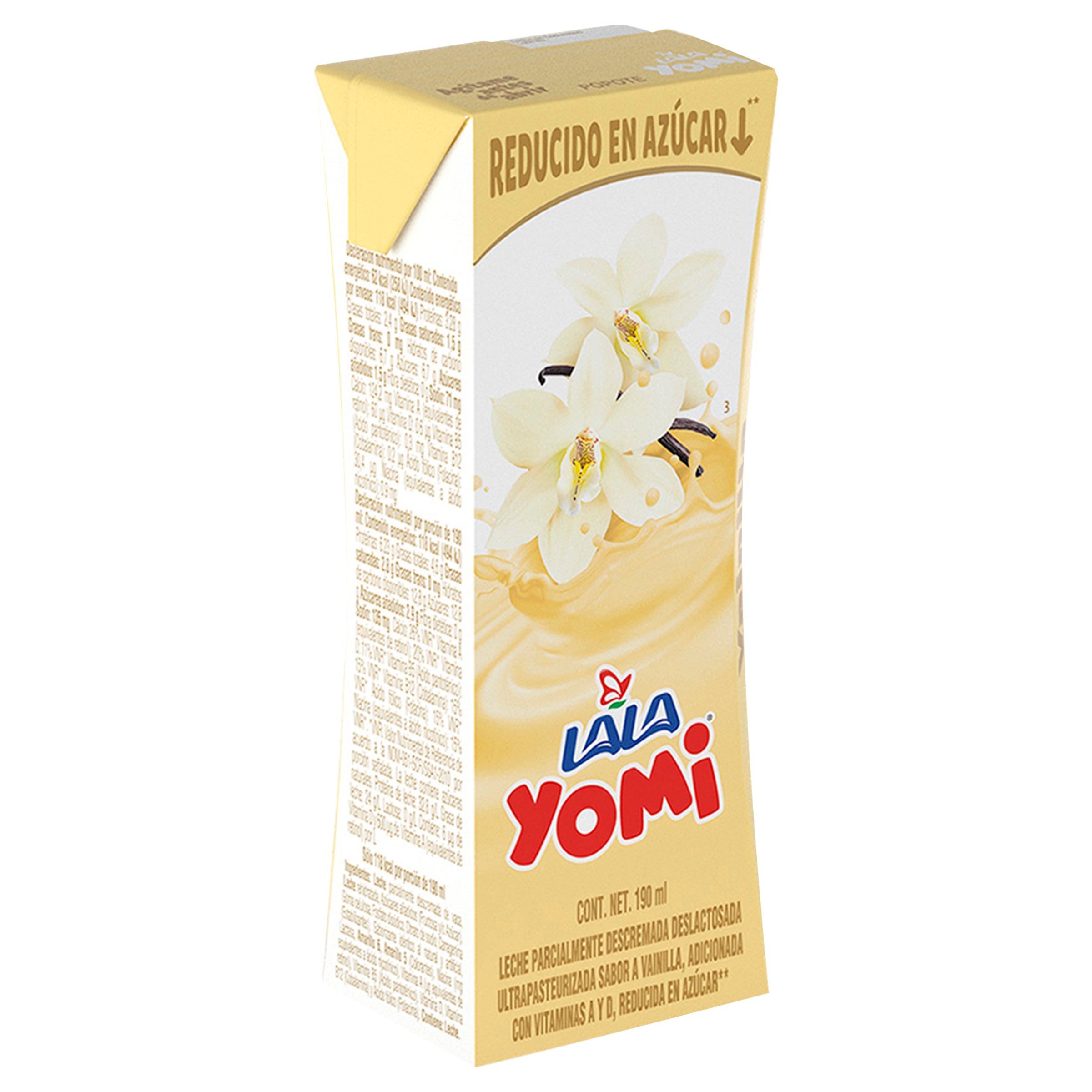 Yomi Lala Vainilla 190 Ml 7501020556988 costado 2