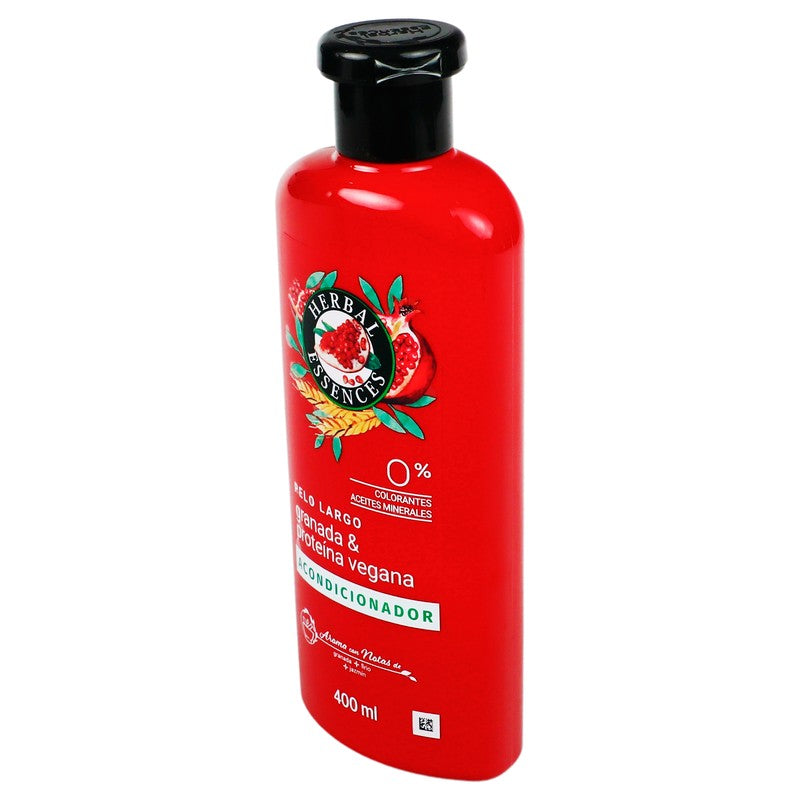 Acond Herbal Essences Granada Y Proteina Vegana 400 Militros