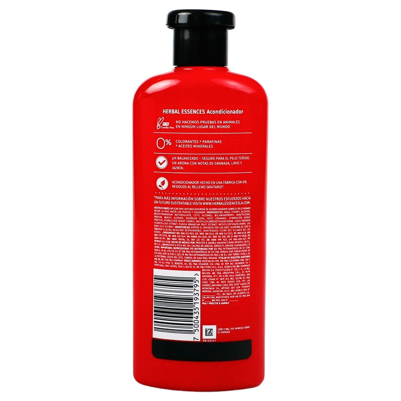 Acond Herbal Essences Granada Y Proteina Vegana 400 Militros