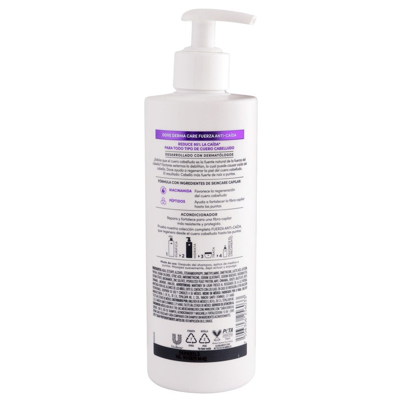 Acondicionador Dove Derma Care Anti Caida 400 Ml 7506306256033 7