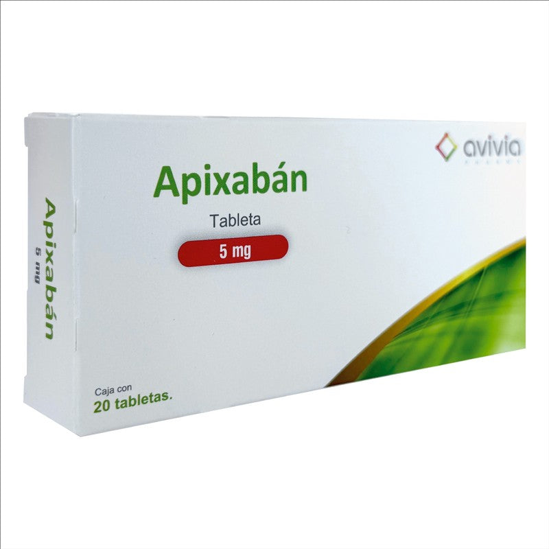 Apixaban 5 Mg Con 20 Tabletas Avivia 7506513600971 2