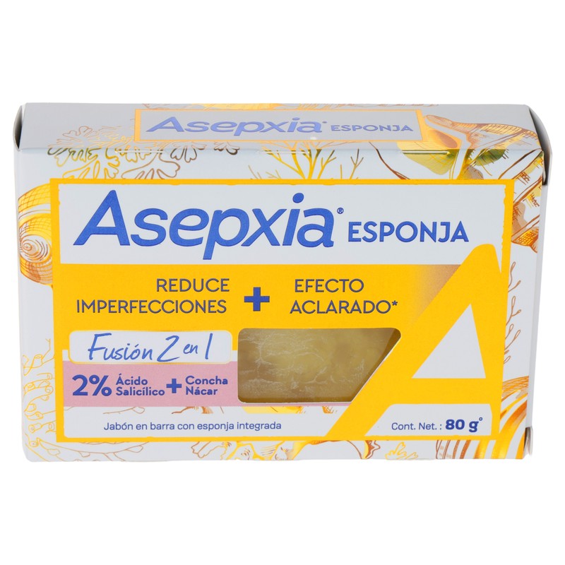 Asepxia Esponja Fusion 2 En 1 Jabon 80 G 650240070037 3