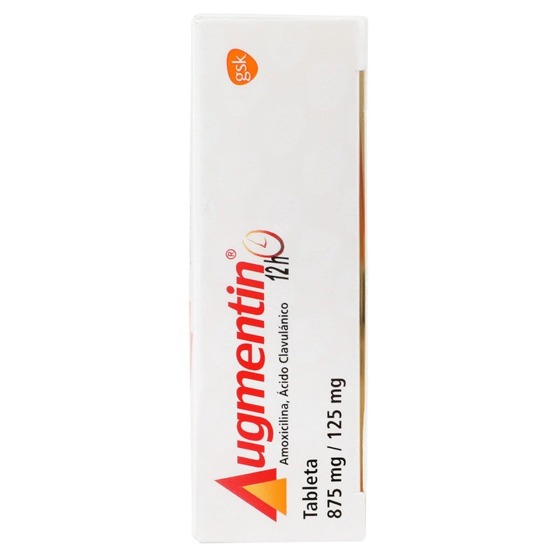Augmentin 875125 Mg 12 H Tabletas 7501043100694 7