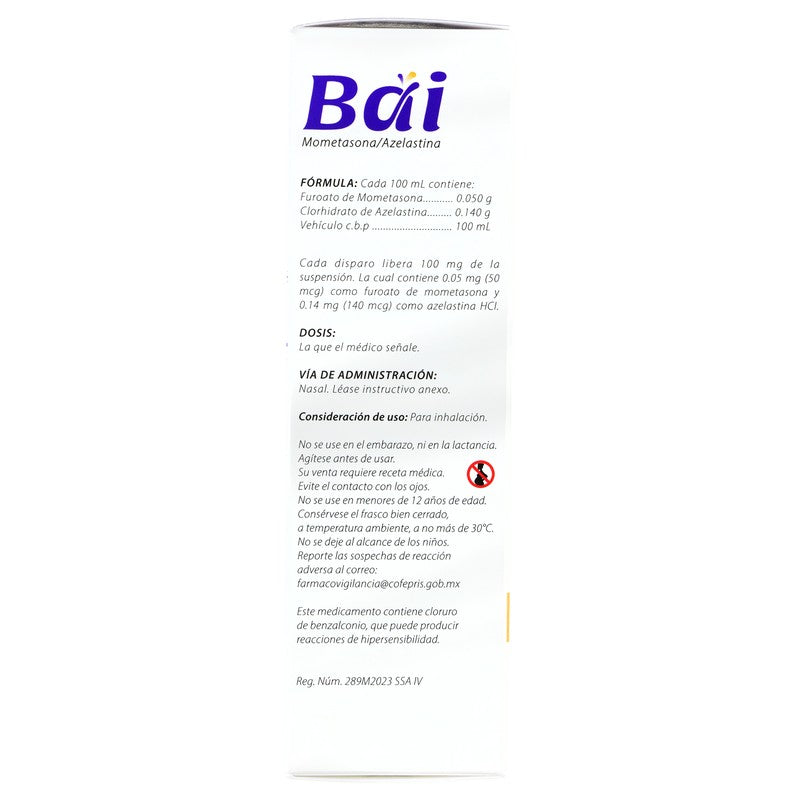 Bai 50140 Mcg Suspension Nasal 18 Ml 7502209710542 8