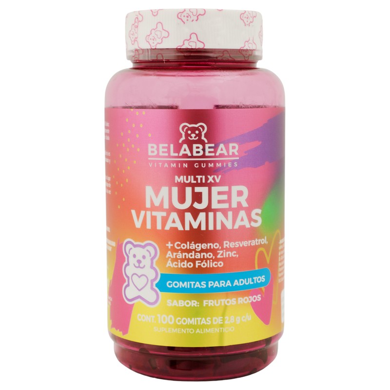 Belabear Women Vitaminas Colageno ,Resveratrol Con 100 Gomitas 7503023641449