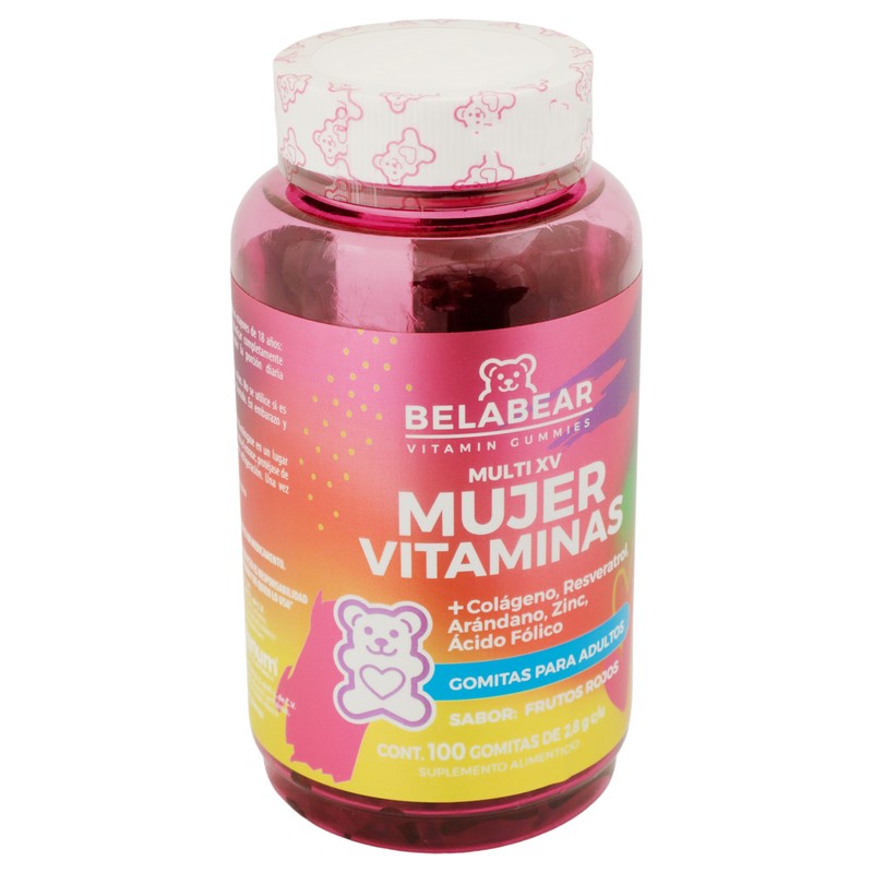 Belabear Women Vitaminas Colageno ,Resveratrol Con 100 Gomitas 7503023641449 2