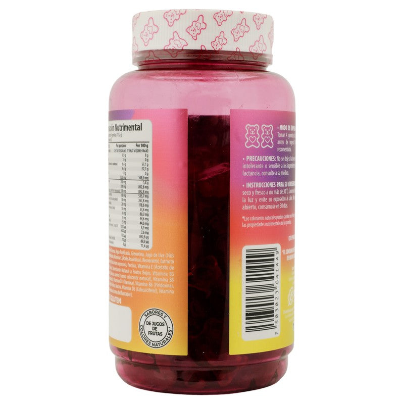 Belabear Women Vitaminas Colageno ,Resveratrol Con 100 Gomitas 7503023641449 7