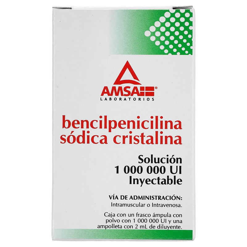 Bencilpenicilina Sodica Cristalina 1000000 Ui Ampula 2 Ml Amsa