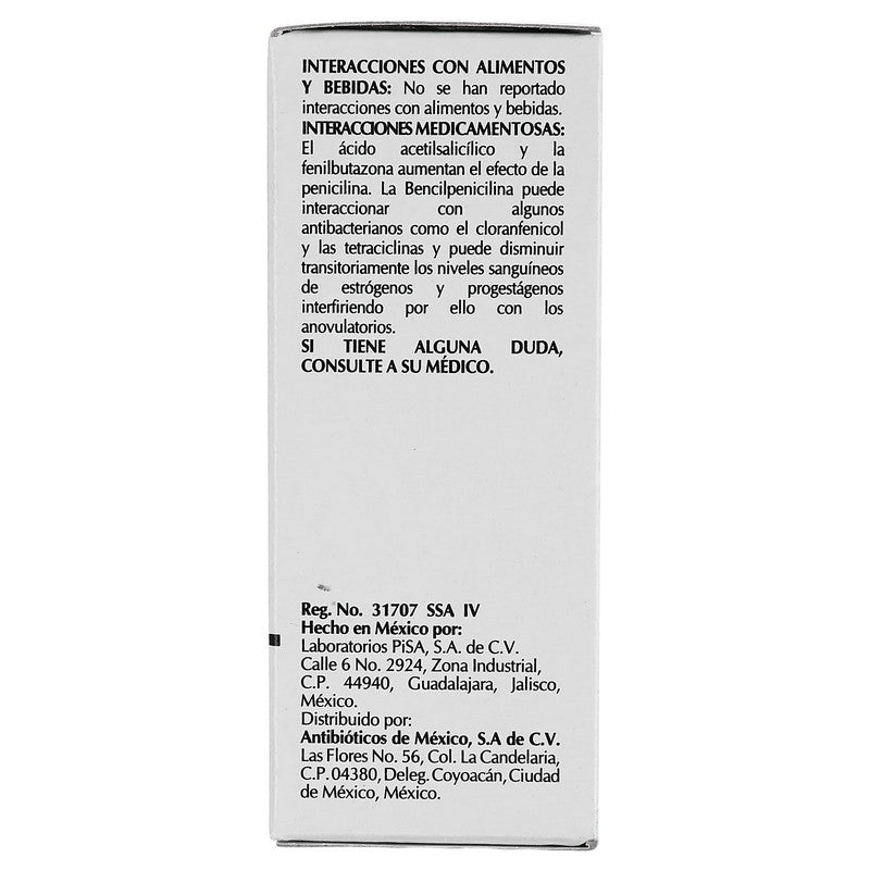 Bencilpenicilina Sodica Cristalina 1000000 Ui Ampula 2 Ml Amsa