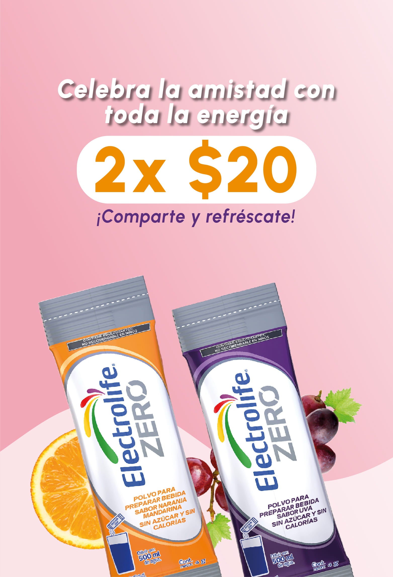 celebra la amistad 2x1 electrolife