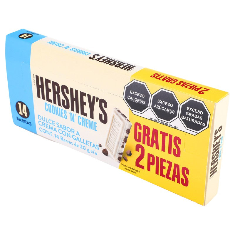 Chocolate Hersheys Cookies N Creme Con 14 Barras 20G 7501024514977 4