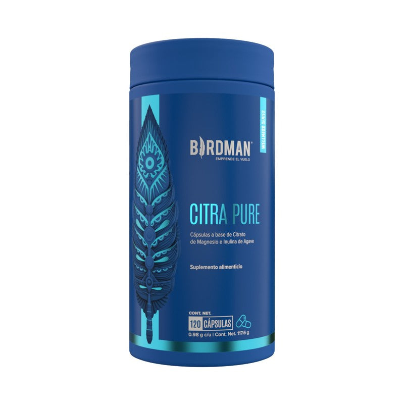 Citra Pure Citrato De Magnesio 400 Mg Con 120 Capsulas Birdman 7503038209061