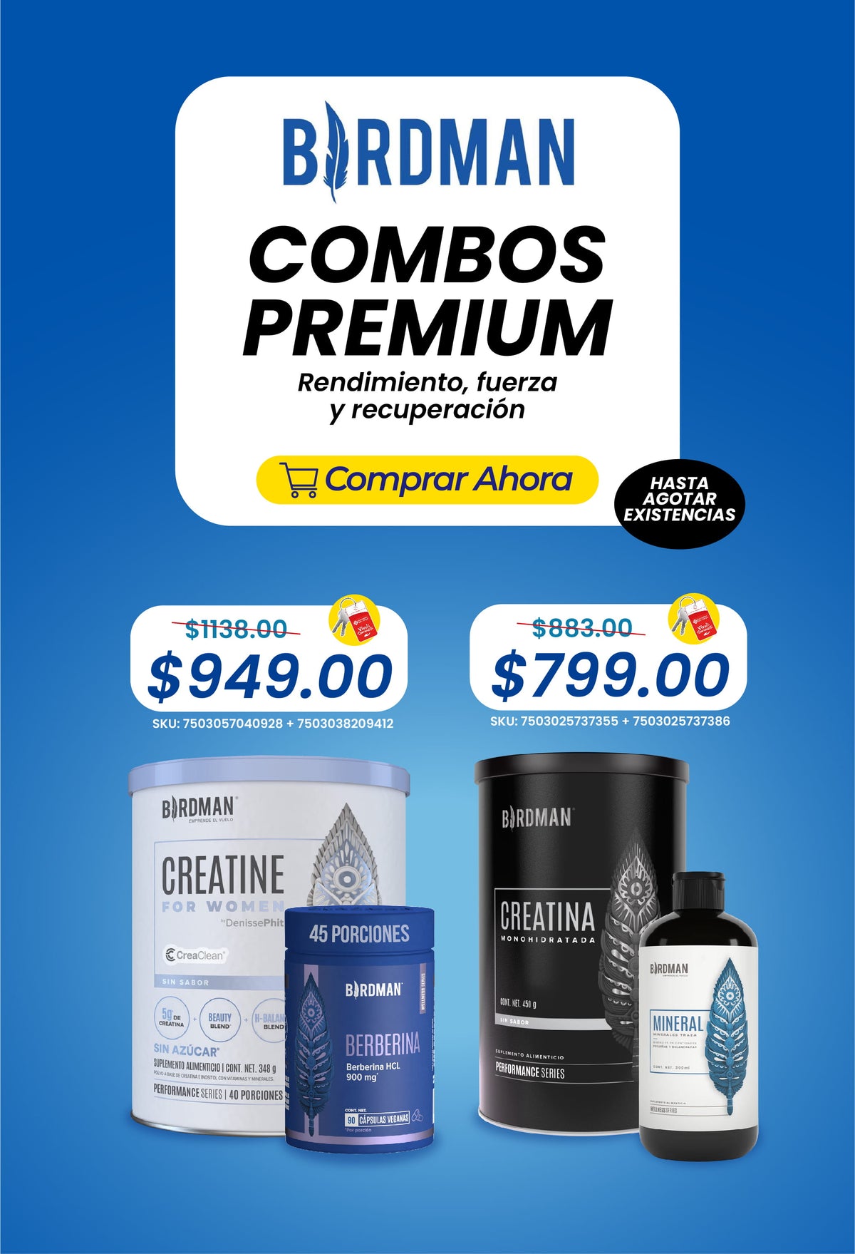 combos premiun birdman