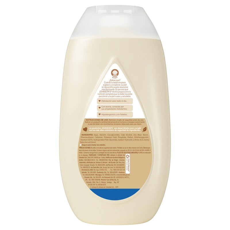 Crema Johnson Baby Hidratante Avena 400 Ml 7702031169536 3