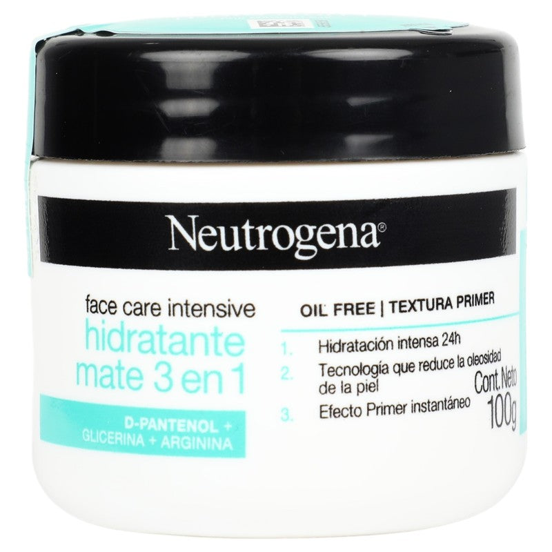 Crema Neutrogena Hidratante Mate 3 En 1 100 G 7891010253844