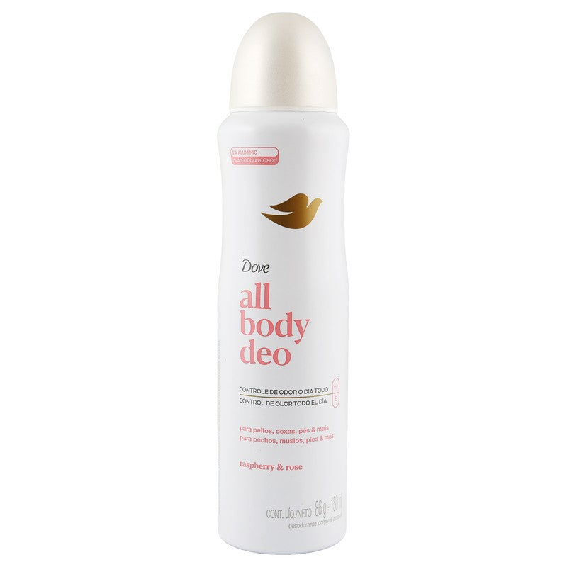 Desodorante Dove All Body Raspberry Rose 150 Ml 7791293051666
