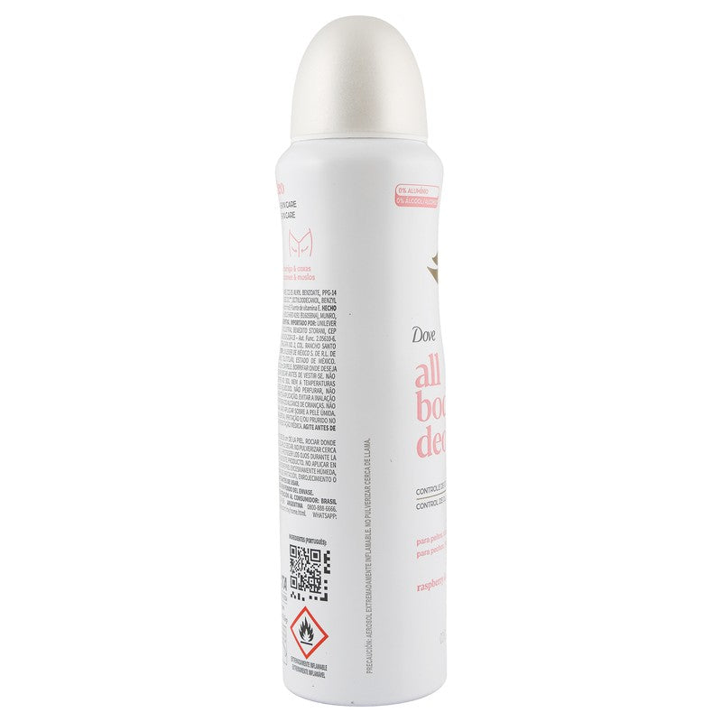 Desodorante Dove All Body Raspberry Rose 150 Ml 7791293051666 8