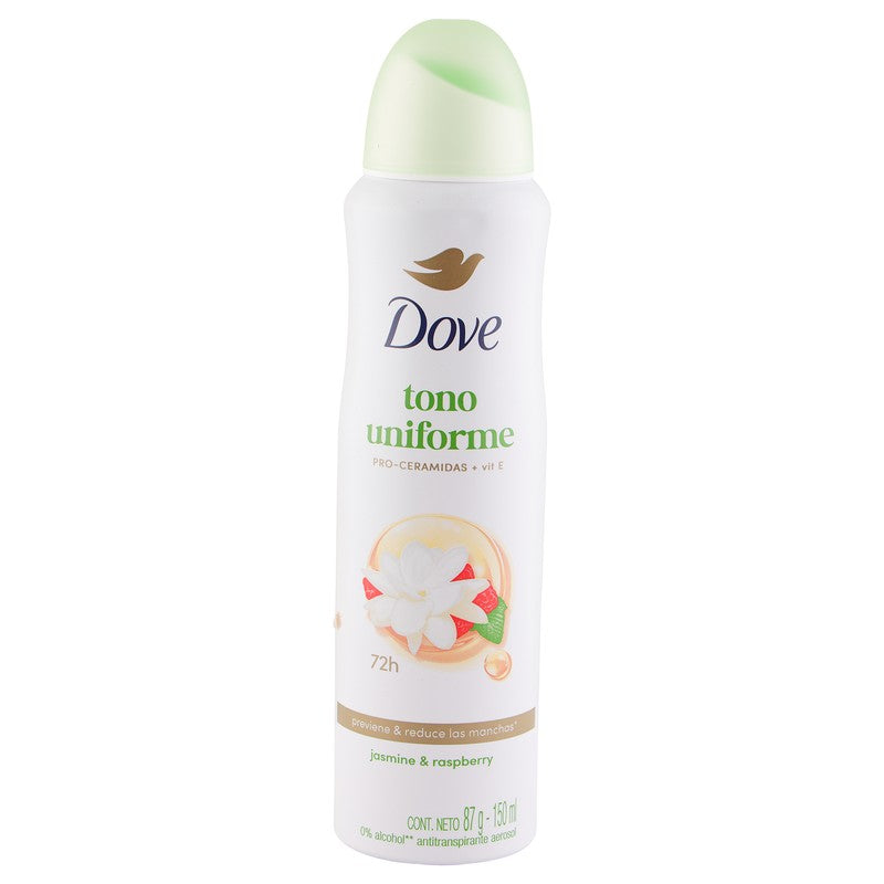 Desodorante Dove Tono Uniforme Jazmin Raspberry Spray 150 Ml 7506306255449
