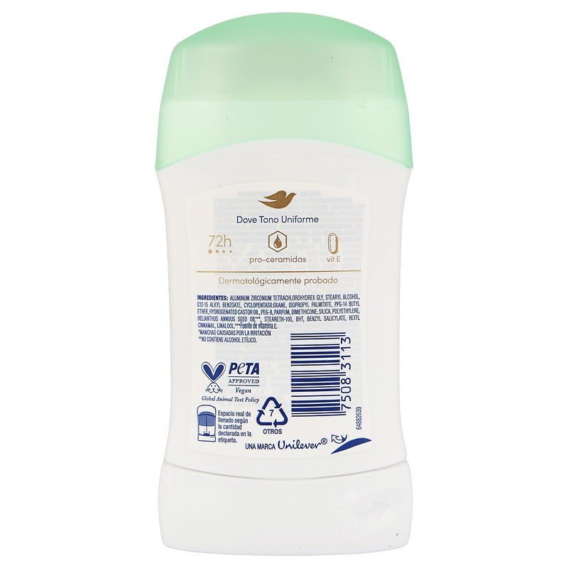 Desodorante Dove Tono Uniforme Jazmin Raspberry Stick 45 G 75083113 7