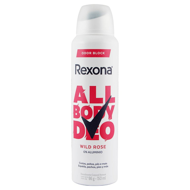 Desodorante Rexona All Body Wildrose 150 Ml 7791293051543